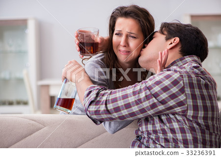 Domestic violence concept in a family argument 33236391