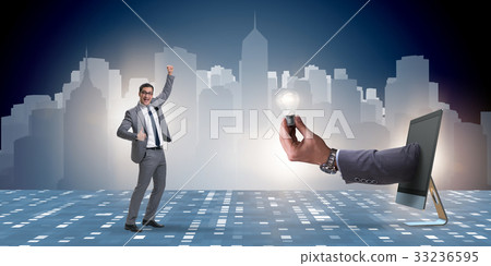 Bright idea concept with business people 33236595