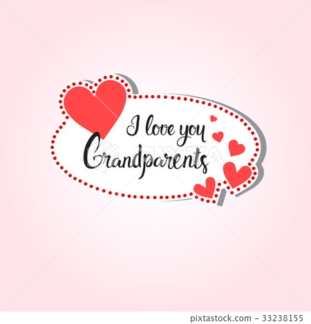 Happy Grandparents Day Greeting Card Sticker Happy Grandparents Day Greeting Card Sticker 33238155