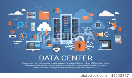 Data Center Cloud Computer Connection Hosting 33238237