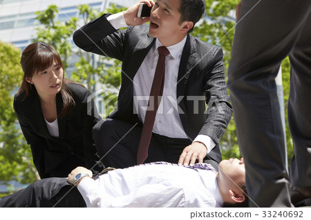Sudden sick person accident image 33240692