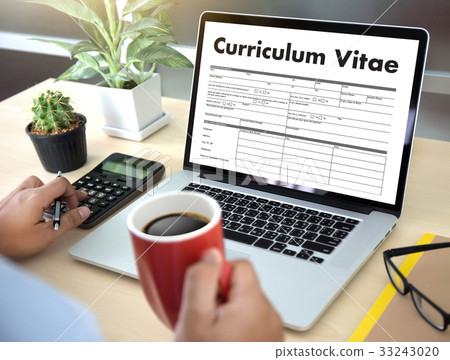 CV - Curriculum Vitae (Job interview concept with CV - Curriculum Vitae (Job interview concept with 33243020