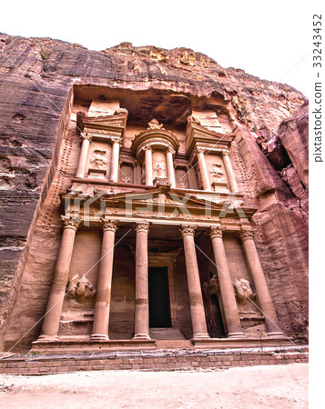 The Monastery in the ancient Petra, Jordan The Monastery in the ancient Petra, Jordan 33243452