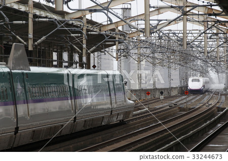 乘客摔倒導致東北新幹線延誤（盂蘭盆節期間的郡山站） 33244673