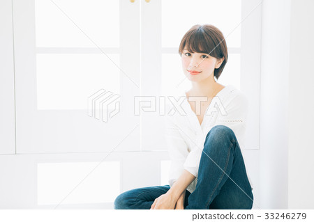 Hairstyle image of young women (* Please refrain from using on sites and apps such as marriage activities and dating agencies) 33246279