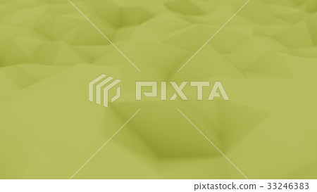 Polygonal yellow background, shallow focus. 3D Polygonal yellow background, shallow focus. 3D 33246383