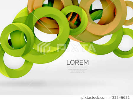 Modern 3d ring vector abstract background Modern 3d ring vector abstract background 33246621