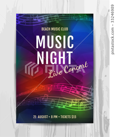 Club music concert poster Club music concert poster 33246989