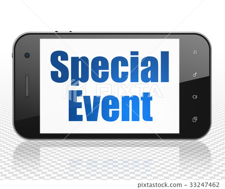 Finance concept: Smartphone with Special Event on 33247462