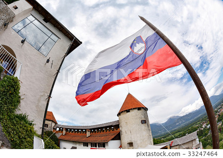 Travel Slovenia, Europe. Bled Lake with Island 33247464