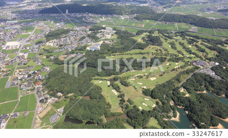 [Air] Kubo Iizuka-shi, Fukuoka Prefecture (formerly Katsuragawa Town) Kubo white dam in summer 33247617
