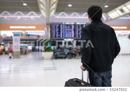 Traveler in airport, Travel concept. 33247932