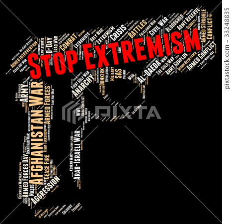 Stop Extremism Indicates Warning Sign And Activism 33248835