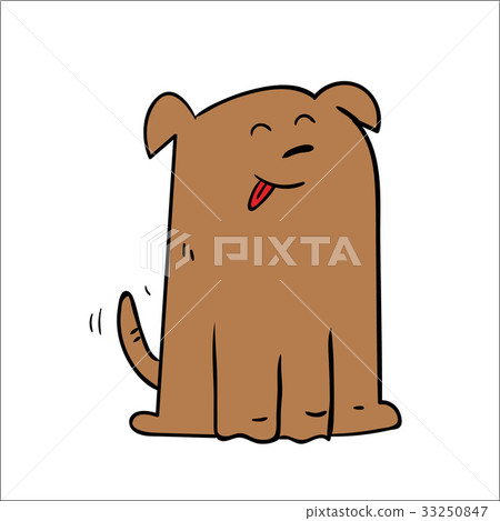 Happy Dog cartoon 33250847