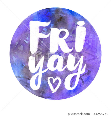 Watercolor badge with text Watercolor badge with text 33253749