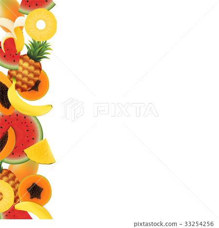 Tropical Fruit Background Tropical Fruit Background 33254256