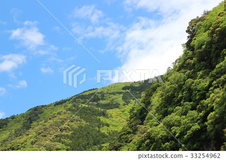 Blue sky outline 33254962