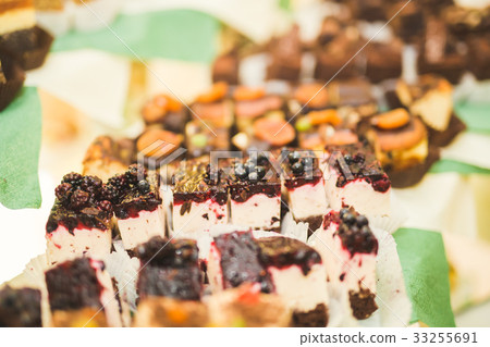 Buffet with a variety of delicious sweets, food Buffet with a variety of delicious sweets, food 33255691