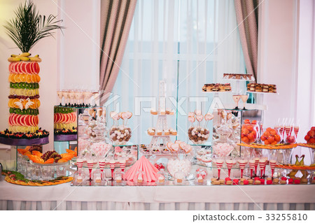 Buffet with a variety of delicious sweets, food Buffet with a variety of delicious sweets, food 33255810