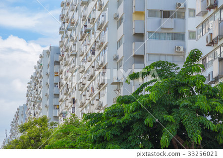 low class cheap poor people apartment building 33256021