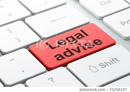 Law concept: Legal Advise on computer keyboard 33256187
