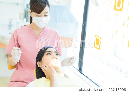 Dentistry, dental hygienists, dentists, women, treatment 33257008