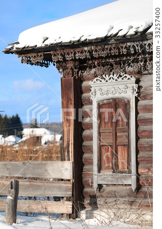 Wooden window lacy Wooden window lacy 33257400
