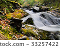 The beautiful autumn scenery of the maple leaf in the mountains of central Taiwan is located at 108K. 33257422