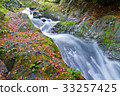 The beautiful autumn scenery of the maple leaf in the mountains of central Taiwan is located at 108K. 33257425