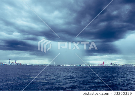 Guerilla heavy rain typhoon natural disaster 33260339