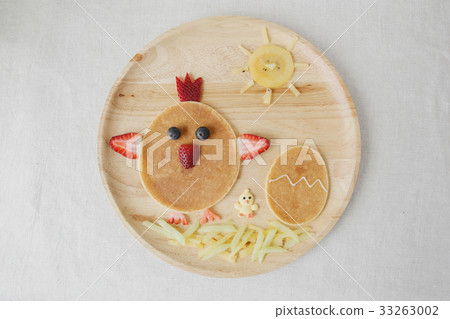 egg, Rooster and chick pancake breakfast egg, Rooster and chick pancake breakfast 33263002