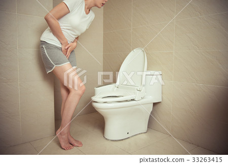 attractive young girl feeling urinary urgency 33263415