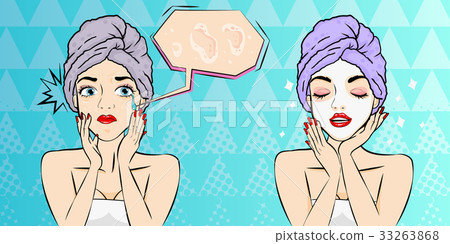 pop of cartoon woman pop of cartoon woman 33263868