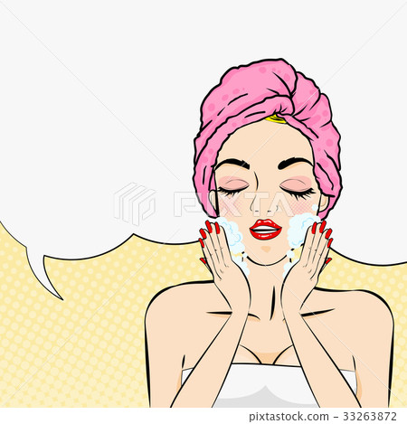 pop of cartoon woman 33263872