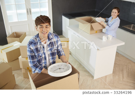 夫婦,盒子,移動,準備移動 夫婦,盒子,移動,準備移動 33264196