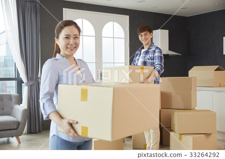 夫婦,盒子,移動,準備移動 夫婦,盒子,移動,準備移動 33264292