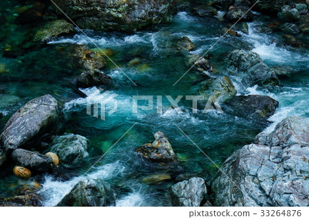 美麗的山間溪流Tenkawa村 美麗的山間溪流Tenkawa村 33264876