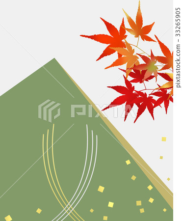 Autumn leaves Japanese pattern Japanese style Japanese background Autumn leaves Japanese pattern Japanese style Japanese background 33265905