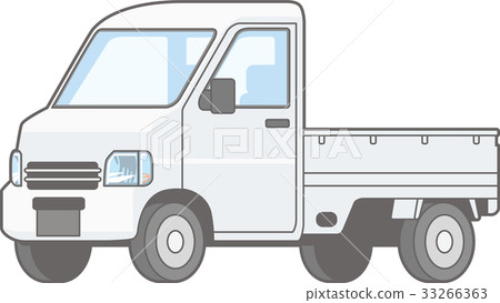 一輛輕的汽車卡車的例證 33266363