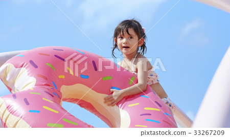 Swimming pool water girl 33267209