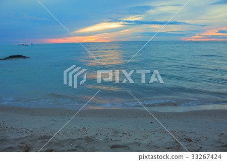 Beautiful beach Sunrise morning time before Beautiful beach Sunrise morning time before 33267424