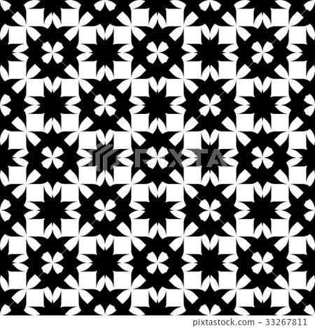 Black and white seamless pattern. Black and white seamless pattern. 33267811