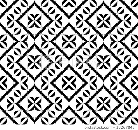 Black and white seamless pattern. 33267845