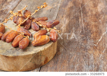 Dried date palm. fruit Delicious fresh organic Dried date palm. fruit Delicious fresh organic 33268973