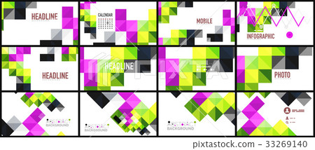Modern geometric presentation background Modern geometric presentation background 33269140
