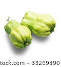 Guava fruit isolated on white background. 33269390