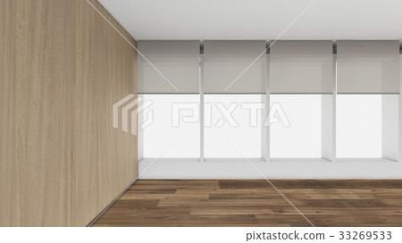 Modern Empty Room, 3d render interior design, mock up illustrati 33269533