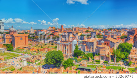View of the Roman Forum from the Hill of Palatine View of the Roman Forum from the Hill of Palatine 33269775