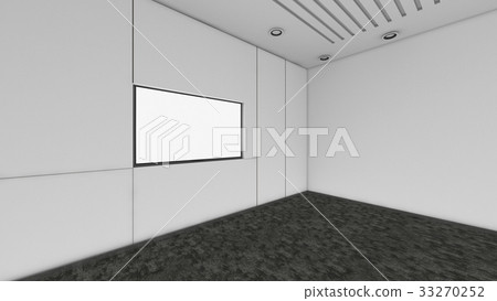 Modern Empty Room, 3d render interior design, mock up illustrati Modern Empty Room, 3d render interior design, mock up illustrati 33270252