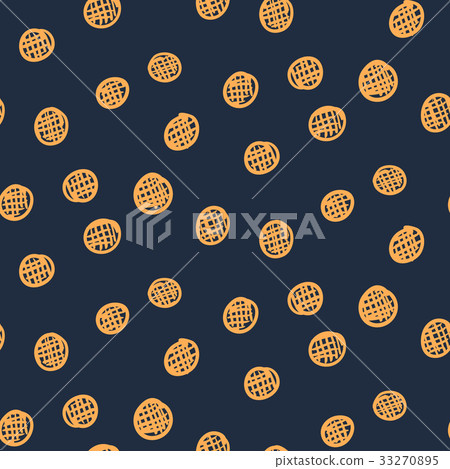 Dark abstract seamless circle pattern 33270895